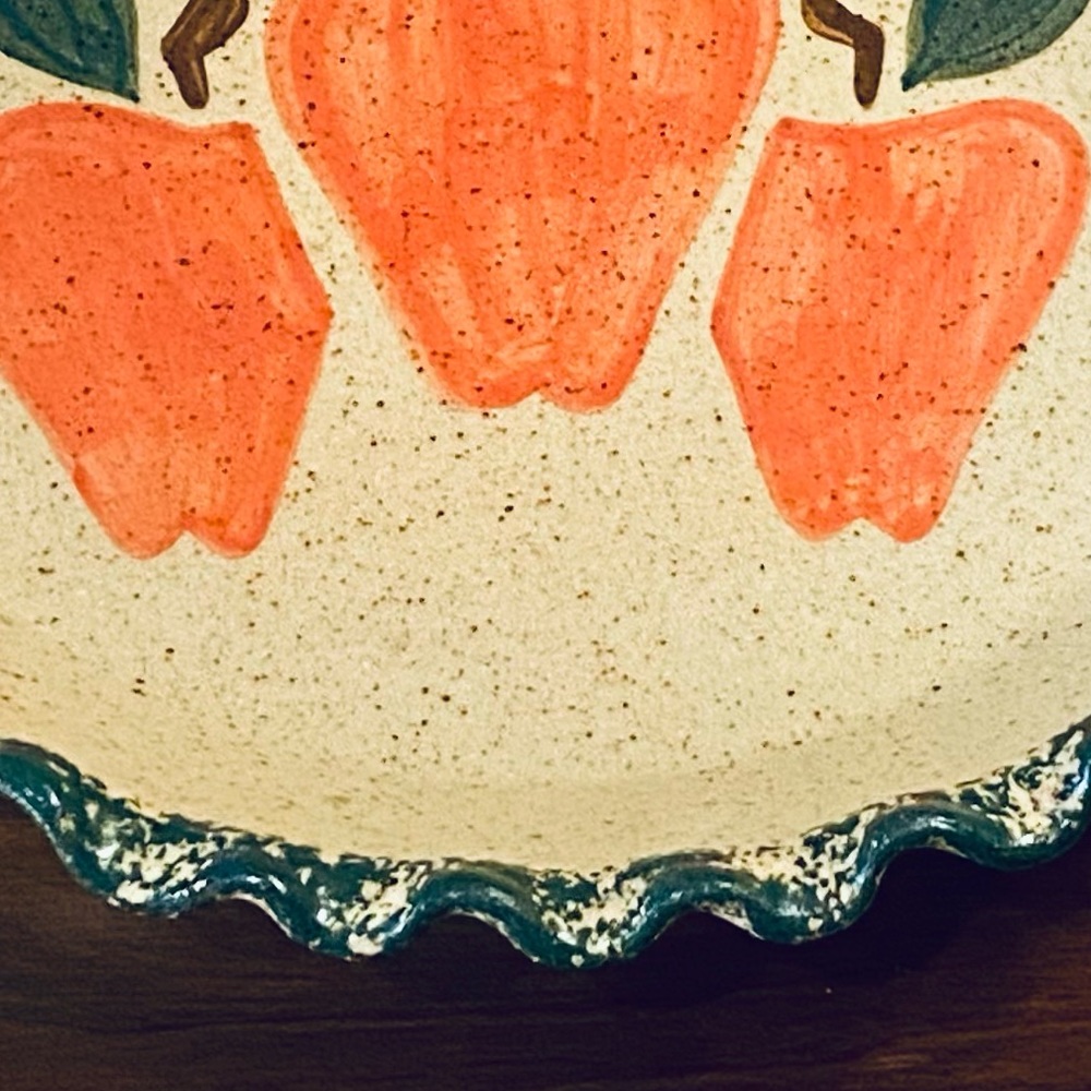 🍁🌟4xHP🌟NWOT VTG 90s Fluted Pie Plate Three Rivers - Picture 4 of 7